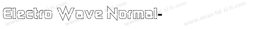 Electro Wave Normal字体转换